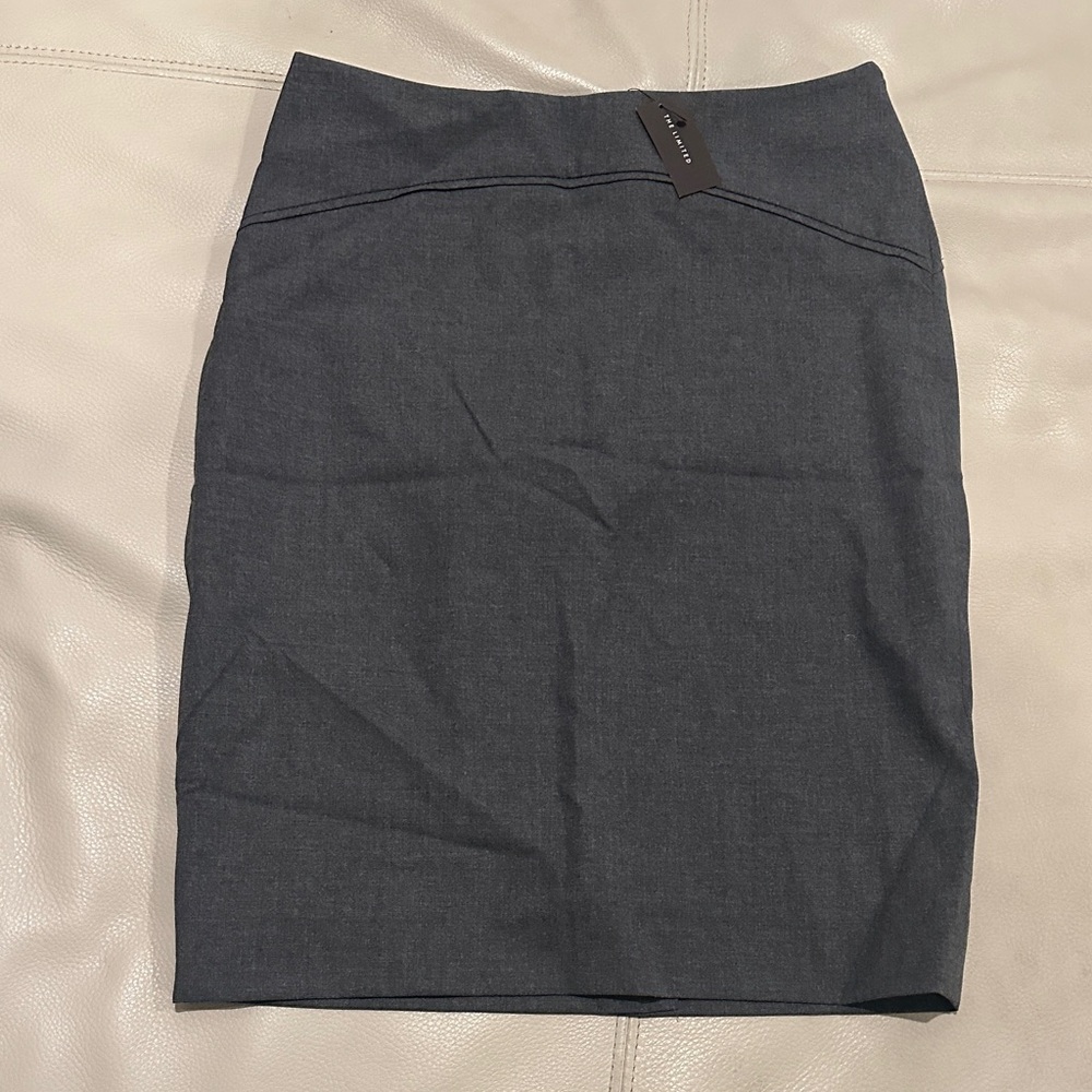The Limited Dark Gray Pencil Skirt